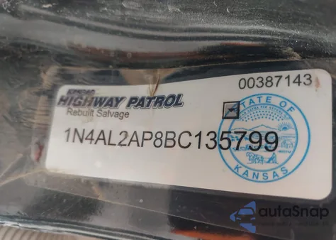 2011 Nissan Altima 2.5 S z USA, uszkodzony, nr VIN 1N4AL2AP8BC135799